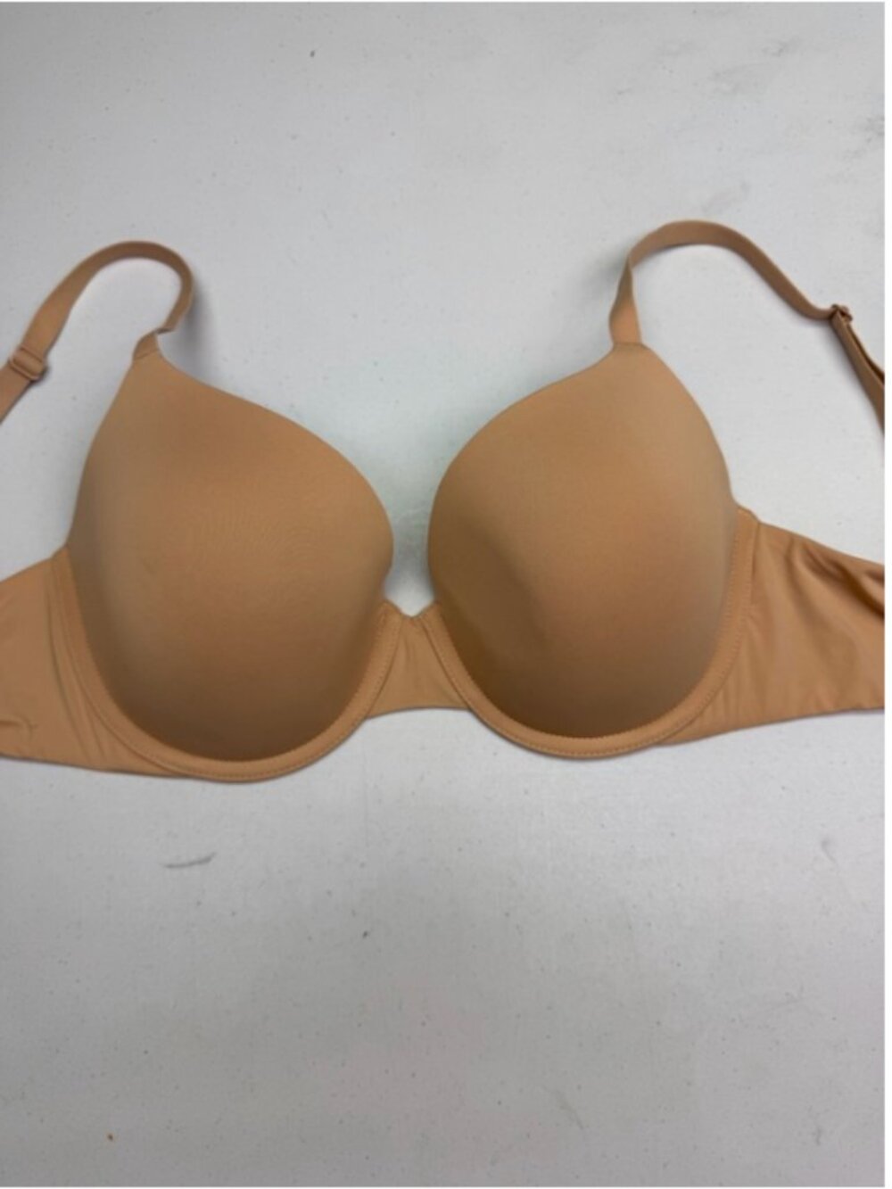 GapBody T-Shirt Bra Semi Demi Cafe au Lait Nude 32DD Underwire *P1013